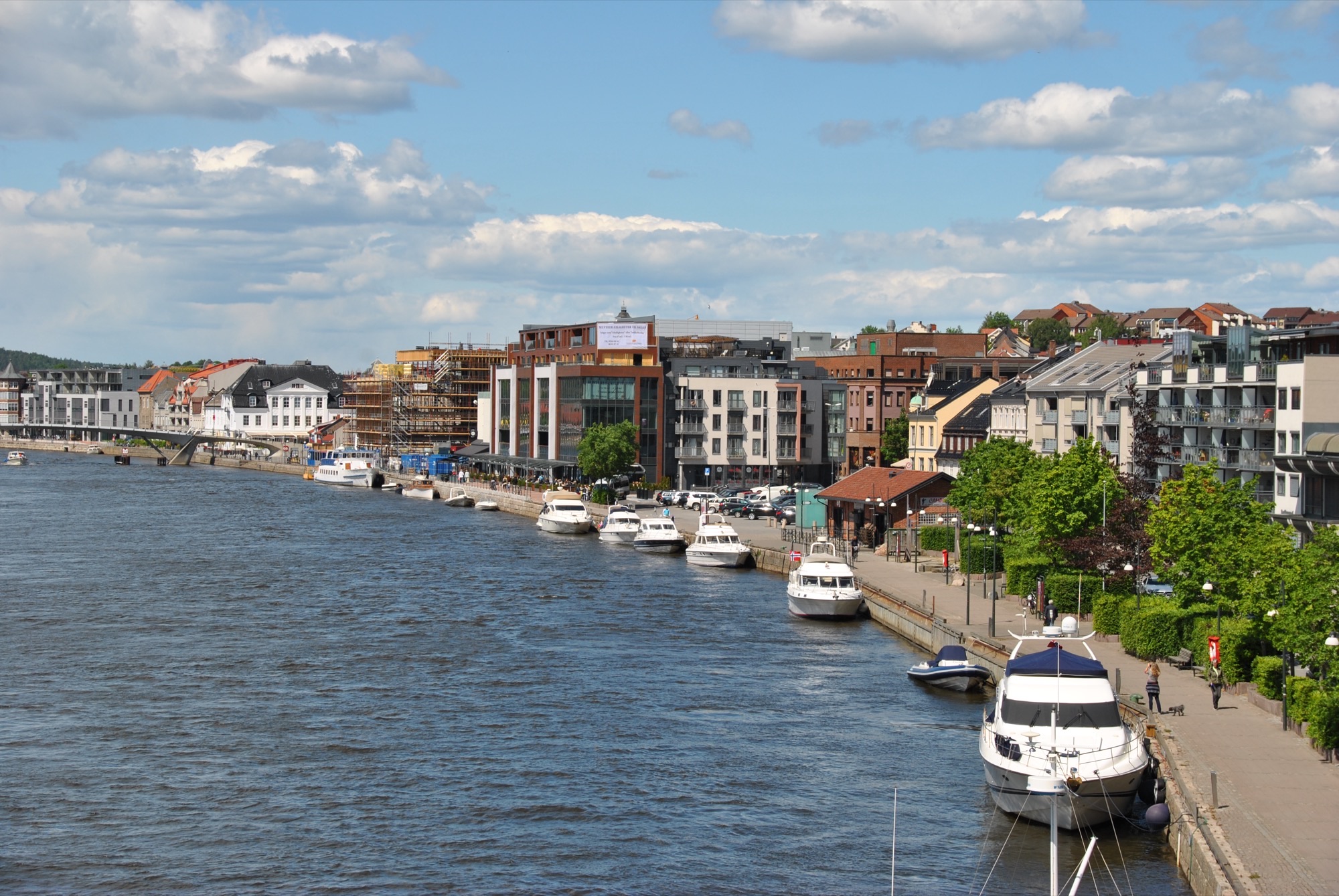 Bryggepromenaden – nabrzeże we Fredrikstad